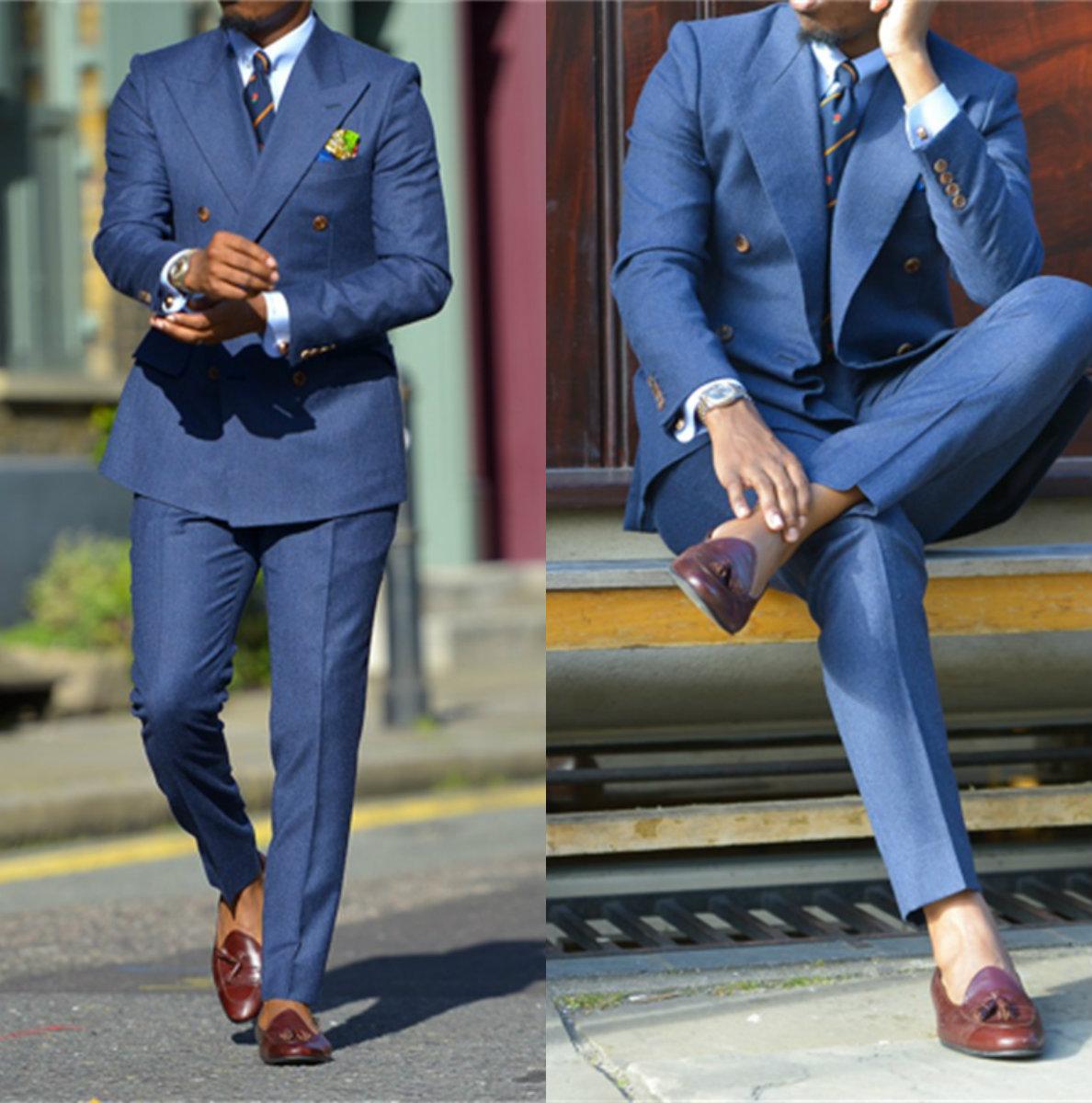Men Formal Wear Jacket - Màu Xanh Đen Chính Thức Nam