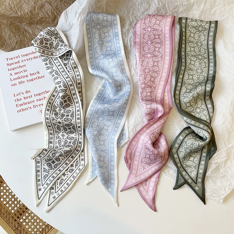 Silk Tie Woven - Set Series Silk Satin Scarf Women