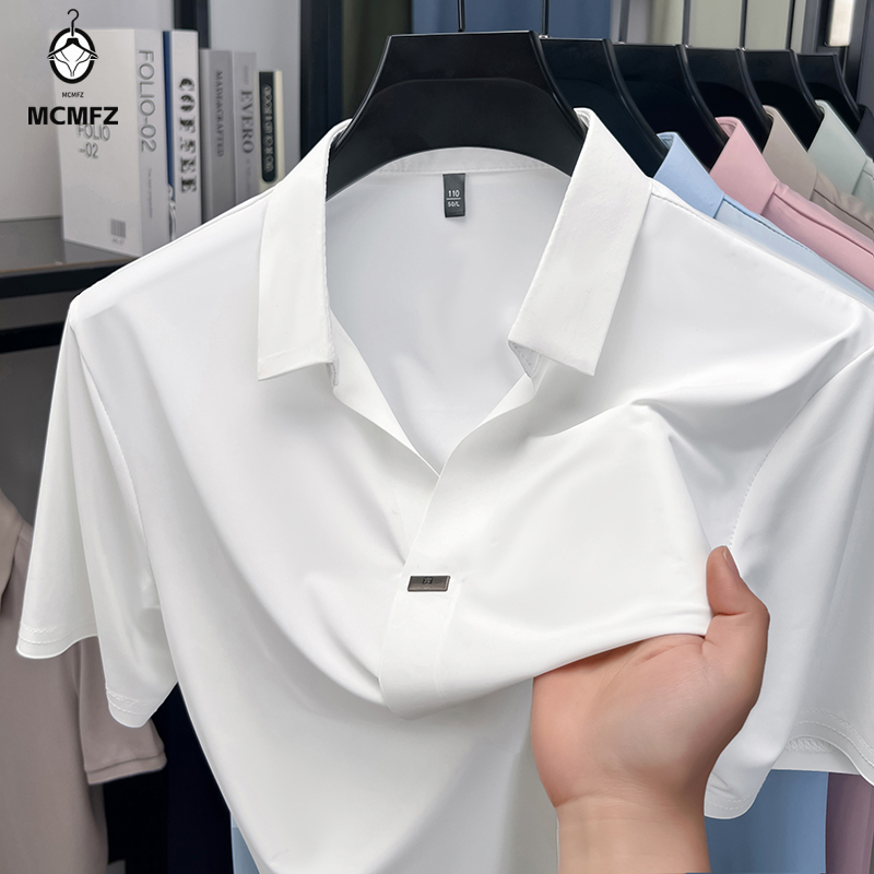 Men Formal Wear In Summer - Simple Hidden Bar Fastener Mens Flat