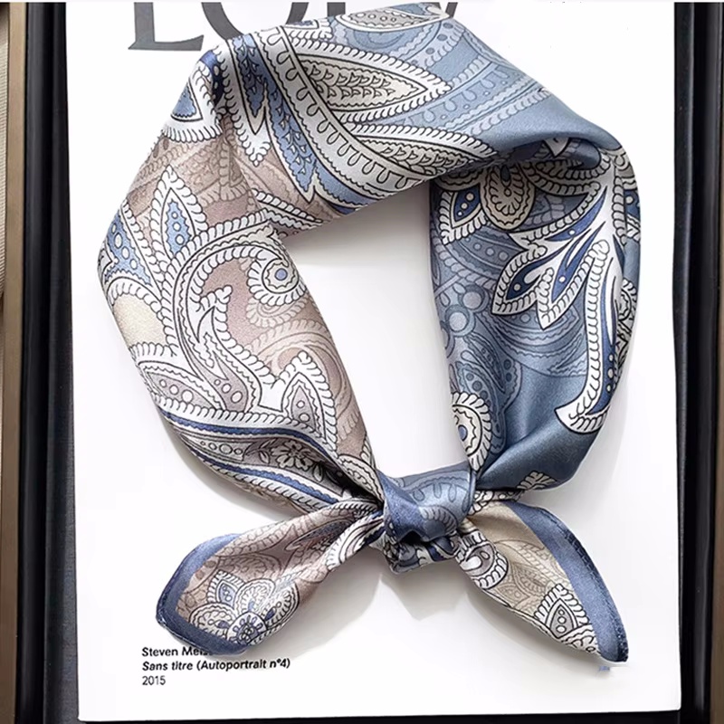 Silk Tie Woven - Phụ Nữ 70*70Cm Khăn Lụa Vuông/Khăn