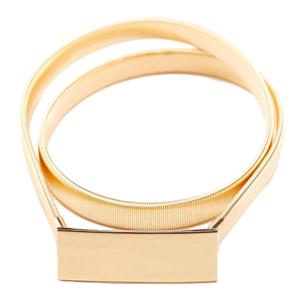 Skinny Elastic Waist Belt Gold - đánh giá và giá Formal Belt Leather Thin