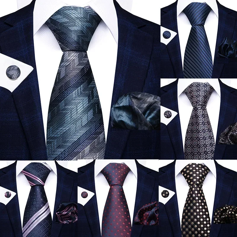 High-grade Polyester Silk Tie  - đánh giá và giá Men Formal Wear With Scarf