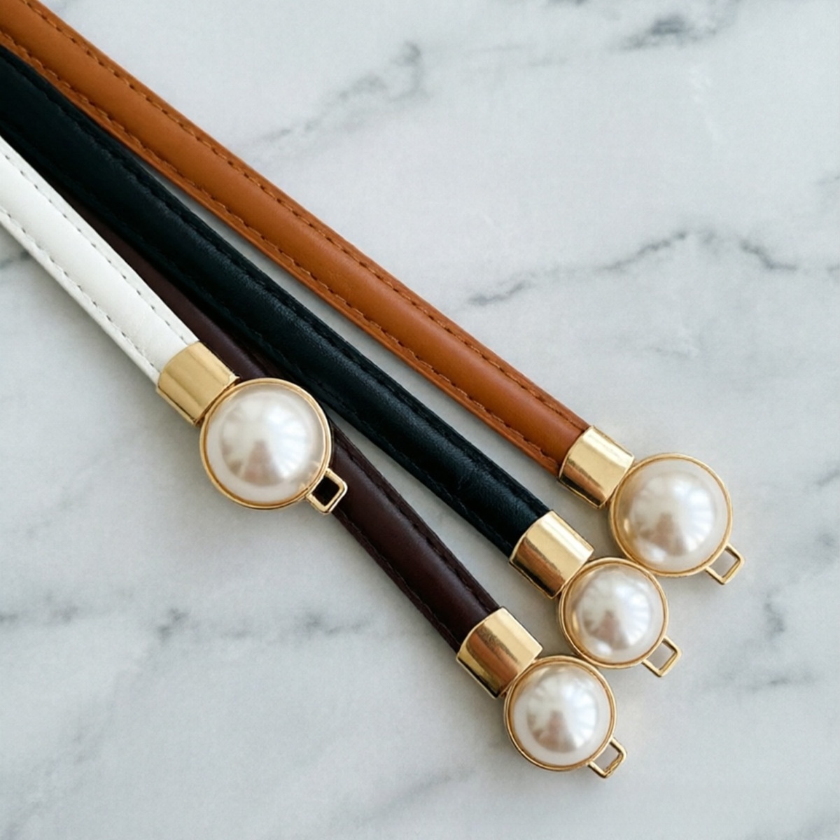 Women's Thin PU Leather Waist  - đánh giá và giá Formal Belt Leather Thin