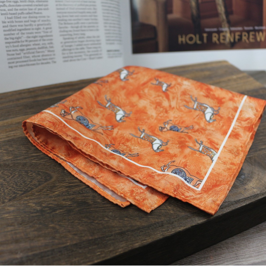 Vintage Print Pocket Square  M - đánh giá và giá Men Formal Wear With Scarf