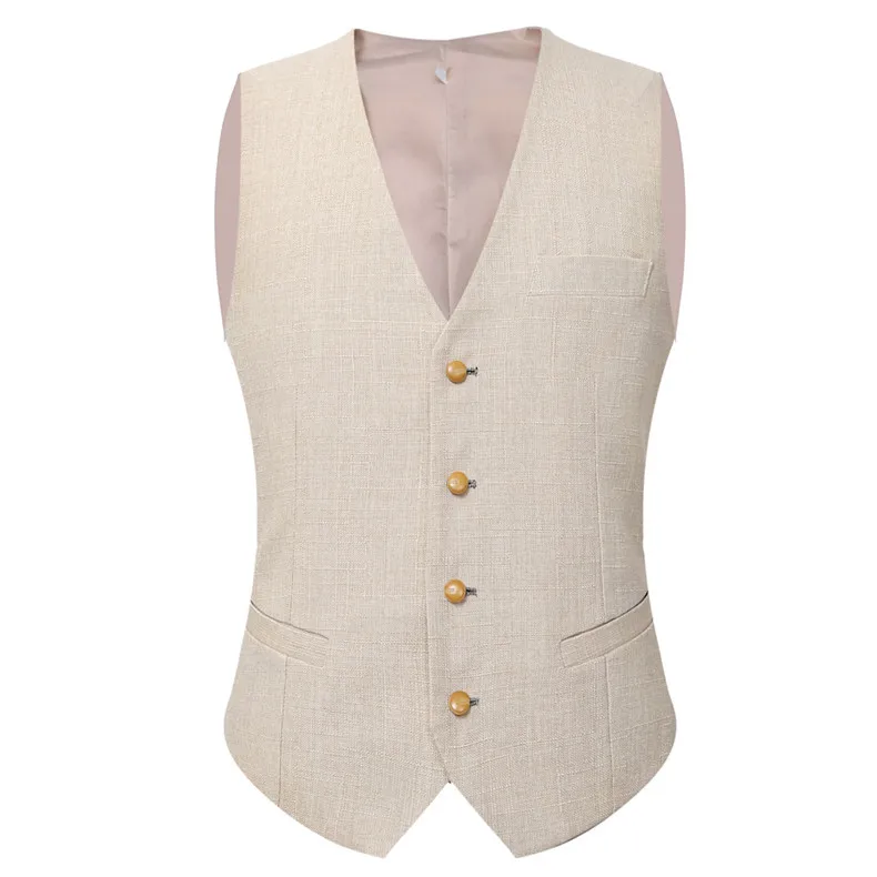 Beige Ivory Men Suit Casual Li - đánh giá và giá Men Linen Formal Wear