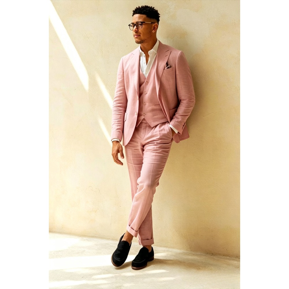 Sage Green Linen Wedding Suits - đánh giá và giá Men Linen Formal Wear