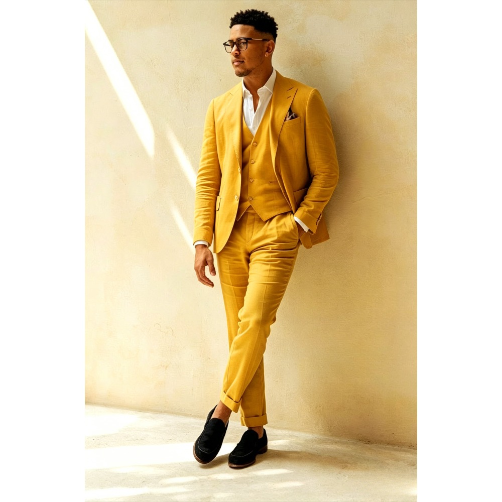 Sage Green Linen Wedding Suits - đánh giá và giá Men Linen Formal Wear