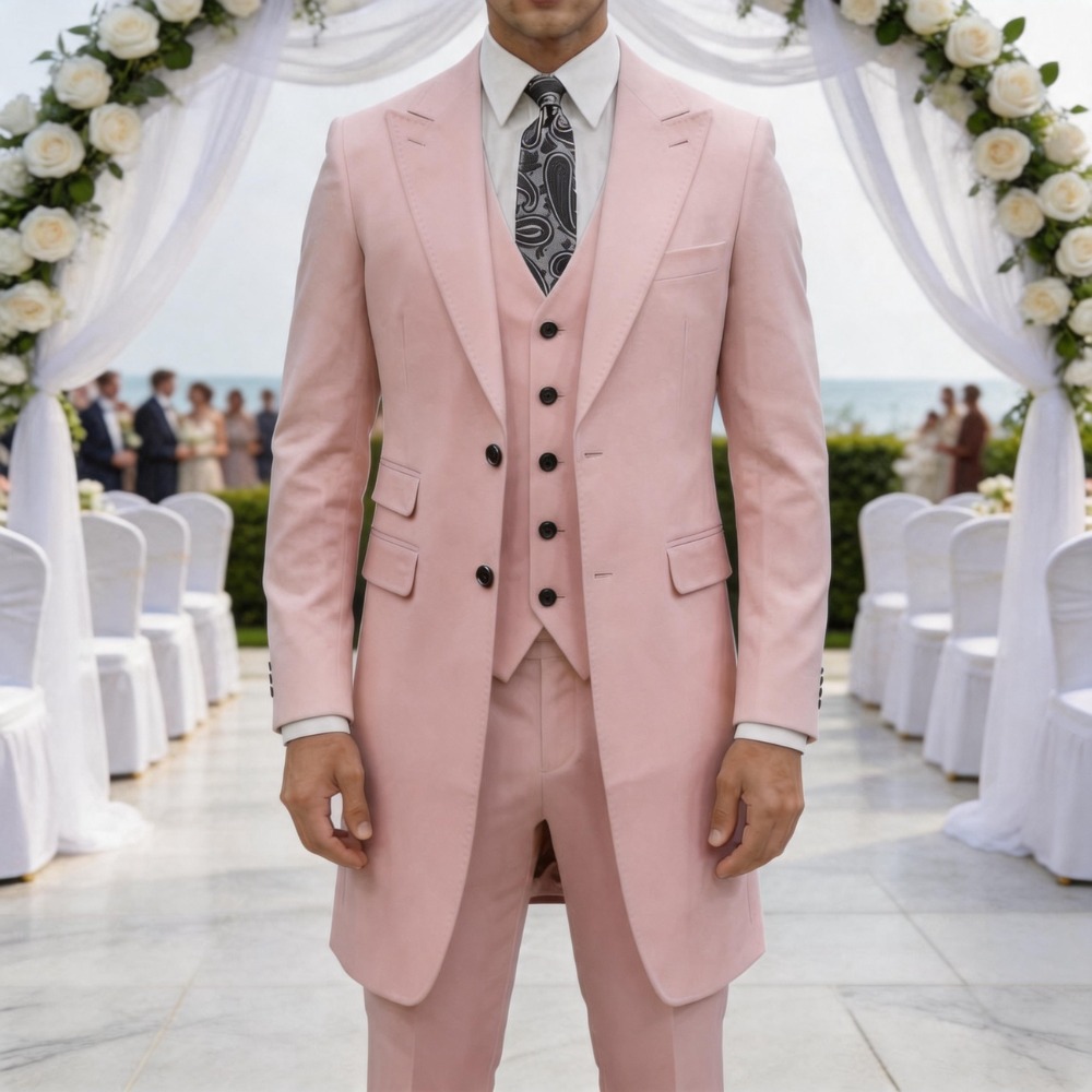 Slim Fit 3 Pieces Formal Men S - đánh giá và giá Men Formal Wear In Summer