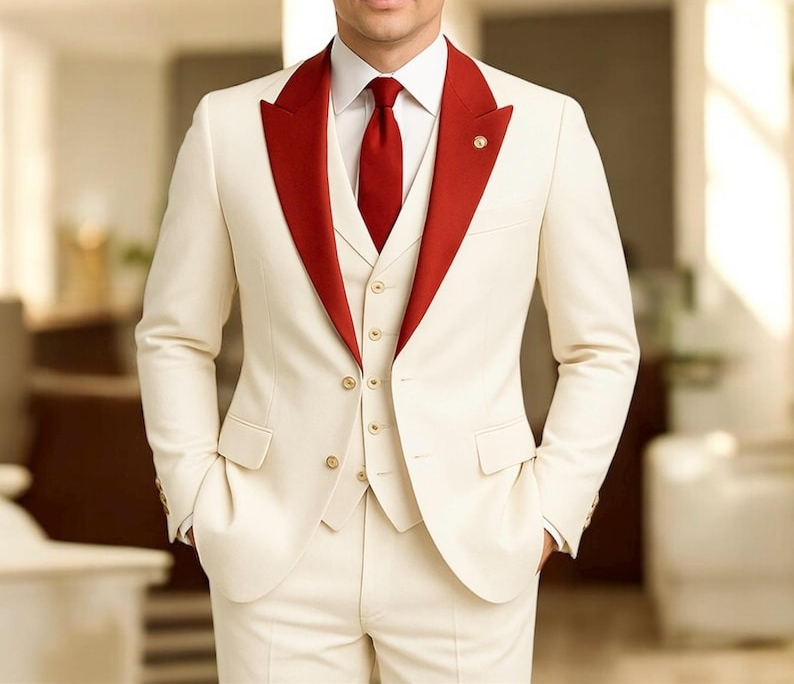 Mens White 3 Piece Suit Formal - đánh giá và giá Men'S Formal Wear For Engagement