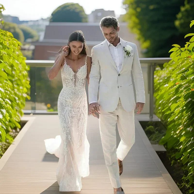 Linen Wedding Tuxedo For Men S - đánh giá và giá Men Linen Formal Wear