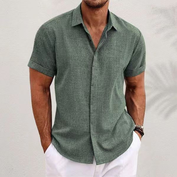 Men's Fashion Casual Solid Col - đánh giá và giá Men Linen Formal Wear