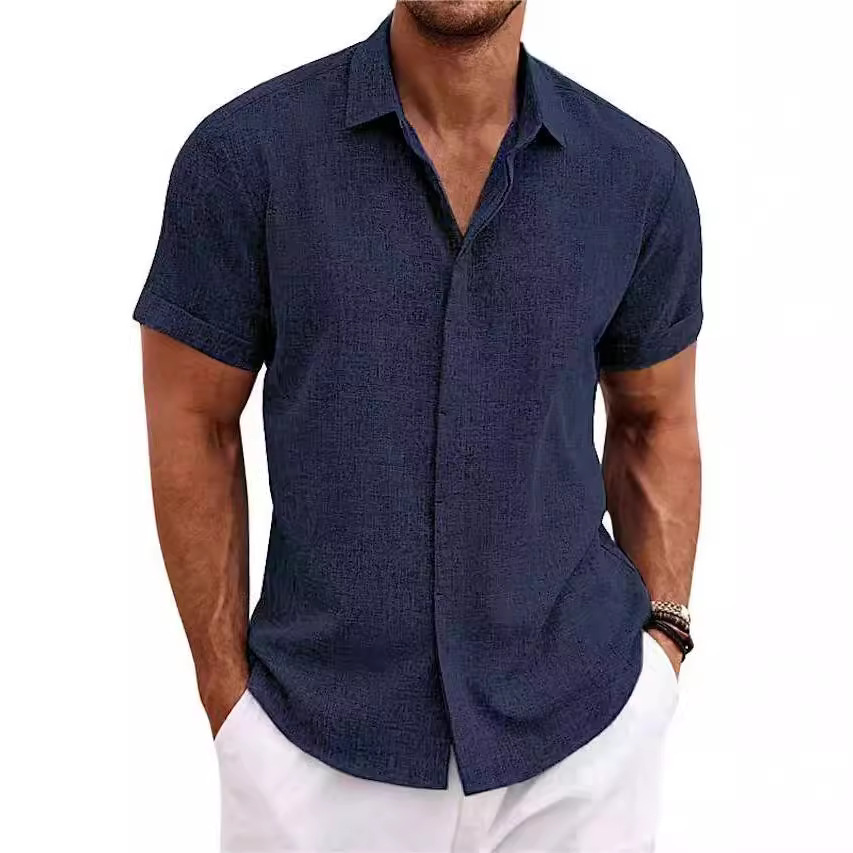 Men's Fashion Casual Solid Col - đánh giá và giá Men Linen Formal Wear