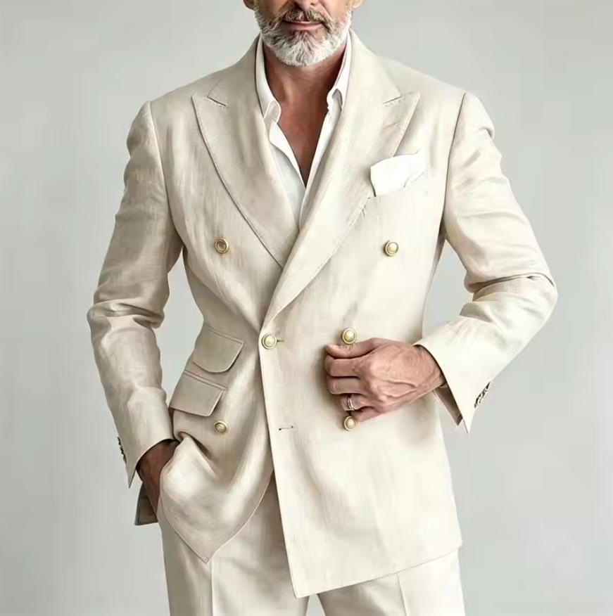 Men's Linen Suit Blazer Jacket - đánh giá và giá Men Linen Formal Wear