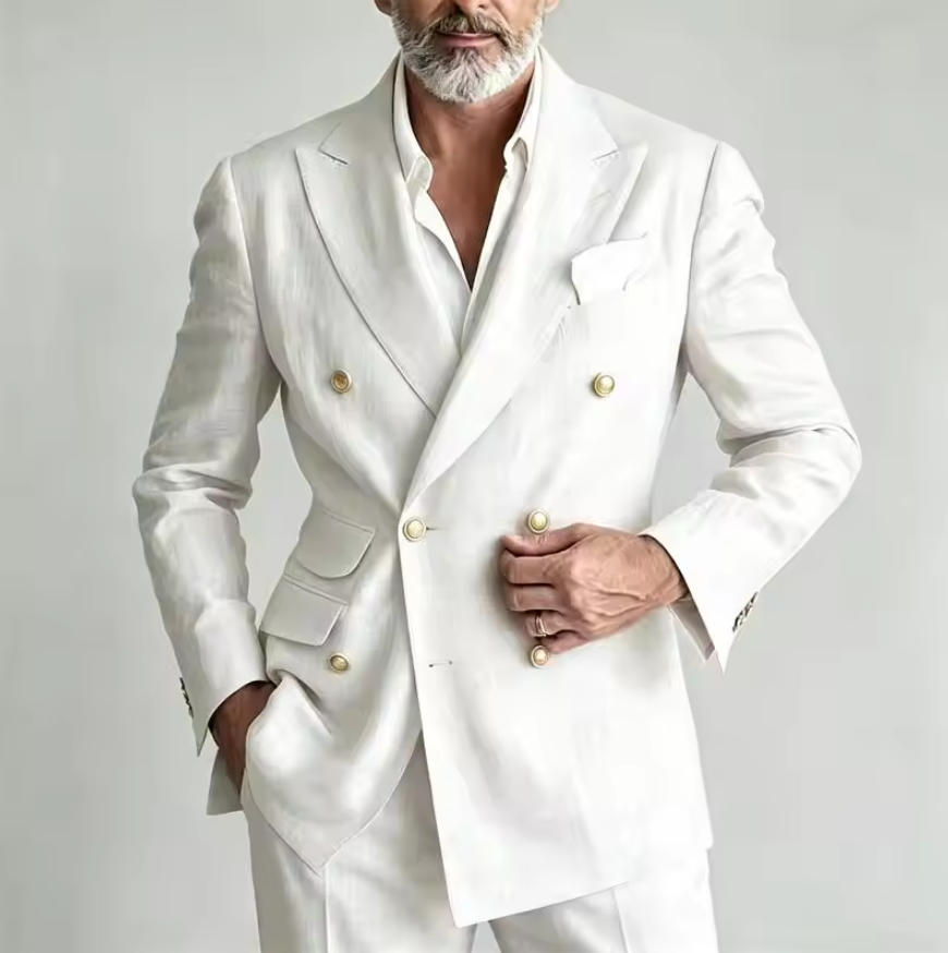 Men's Linen Suit Blazer Jacket - đánh giá và giá Men Linen Formal Wear