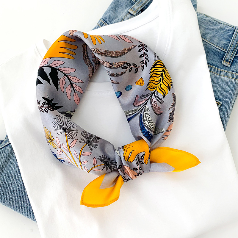 Phụ Nữ 70*70Cm Khăn Lụa Vuông/ - đánh giá và giá Silk Tie Woven