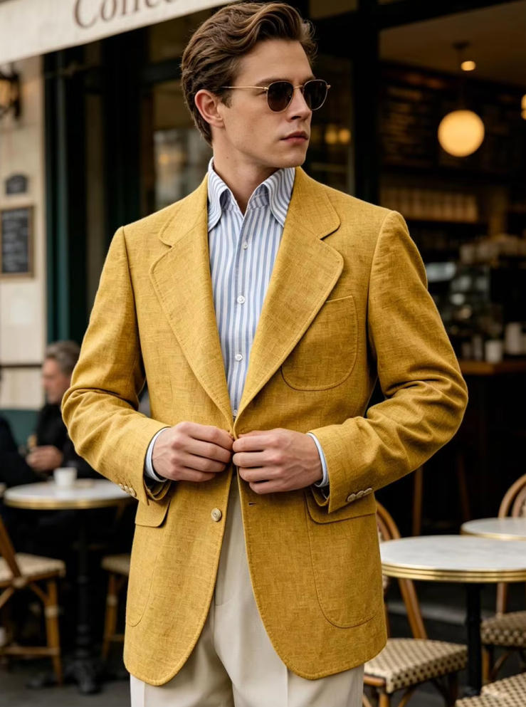 Only Linen Men's Blazer 1PCS B - đánh giá và giá Men Linen Formal Wear
