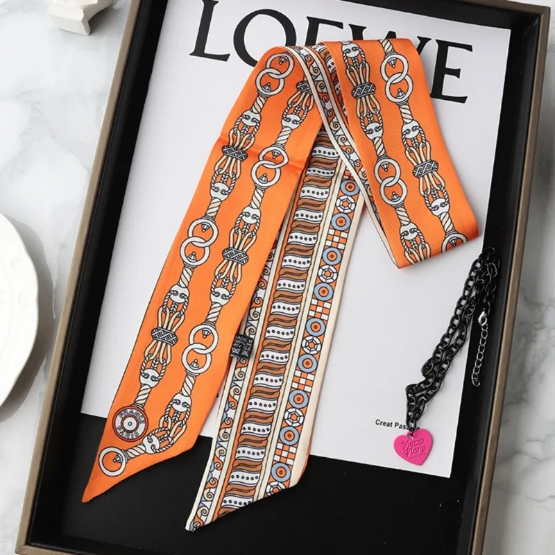 Fashion Skinny Silk Scarf for  - đánh giá và giá Silk Tie Woven