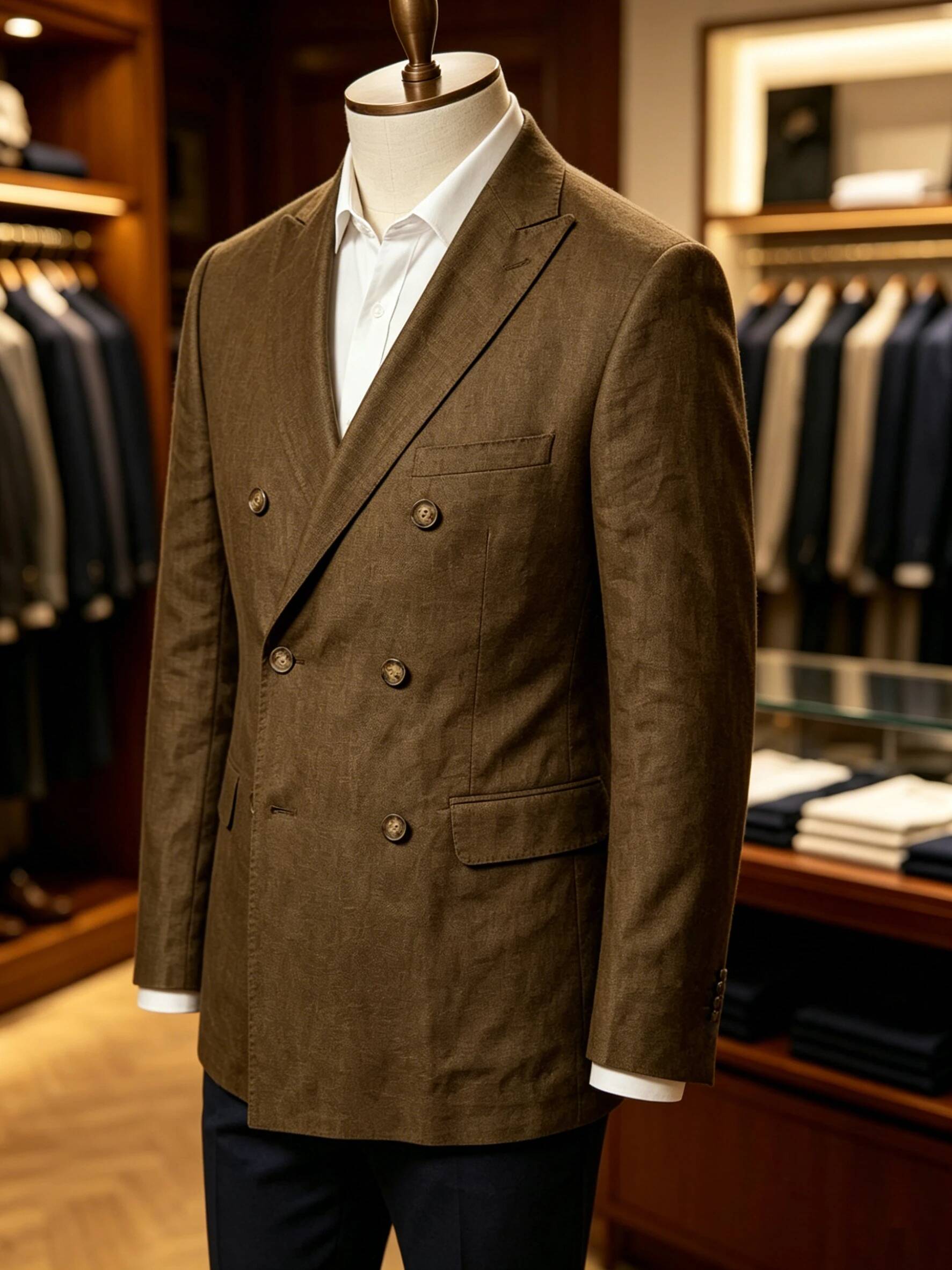 Men's Sport Coat Summer Double - đánh giá và giá Men Linen Formal Wear