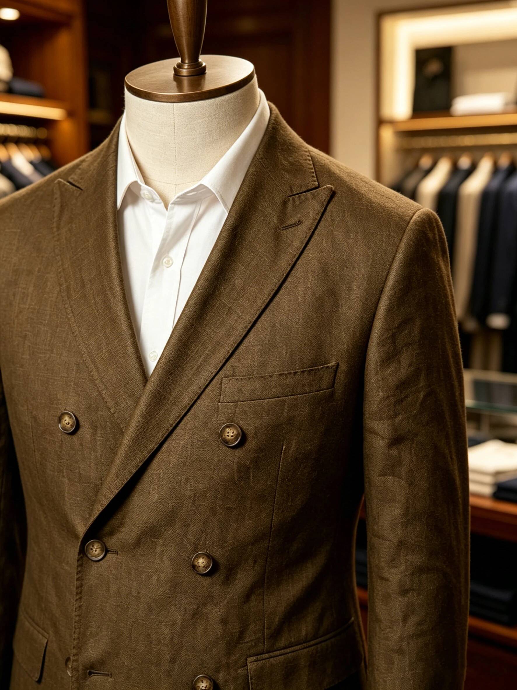 Men's Sport Coat Summer Double - đánh giá và giá Men Linen Formal Wear