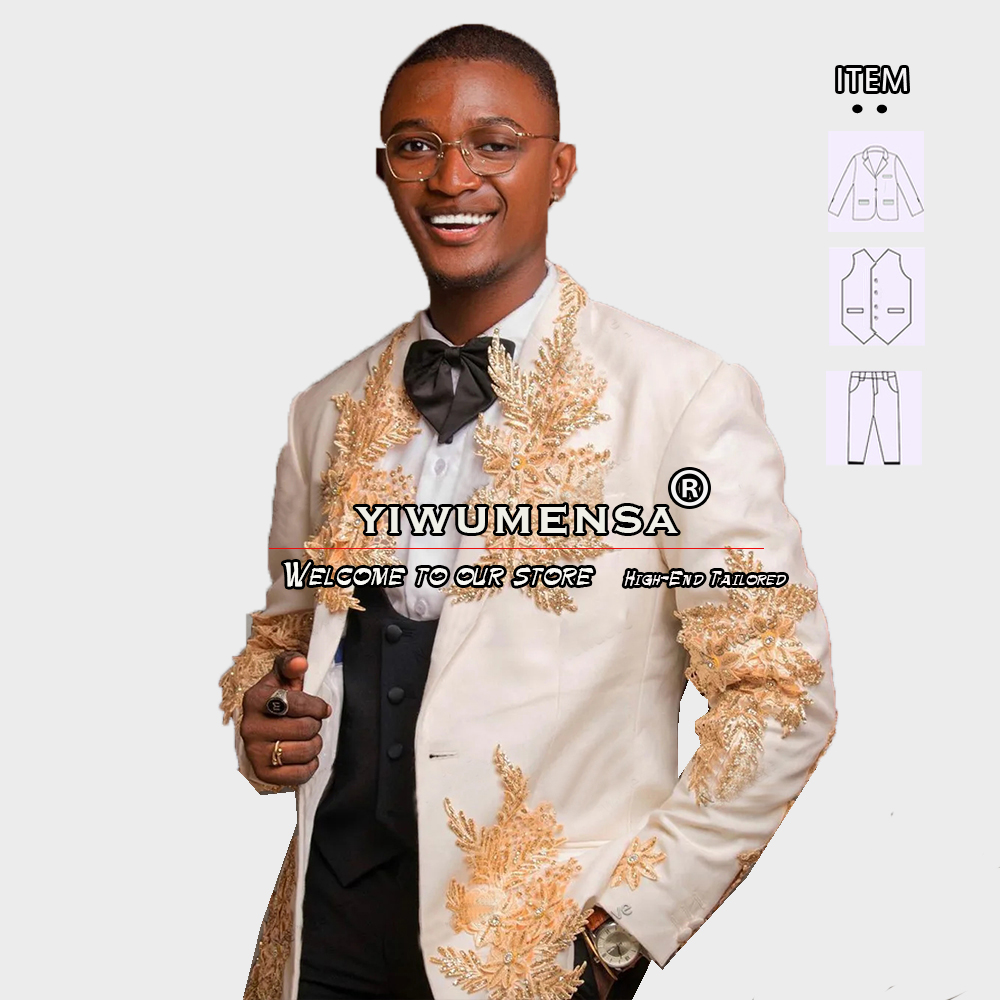 Customized 3 Pieces Suits Men  - đánh giá và giá Men Formal Wear Jacket
