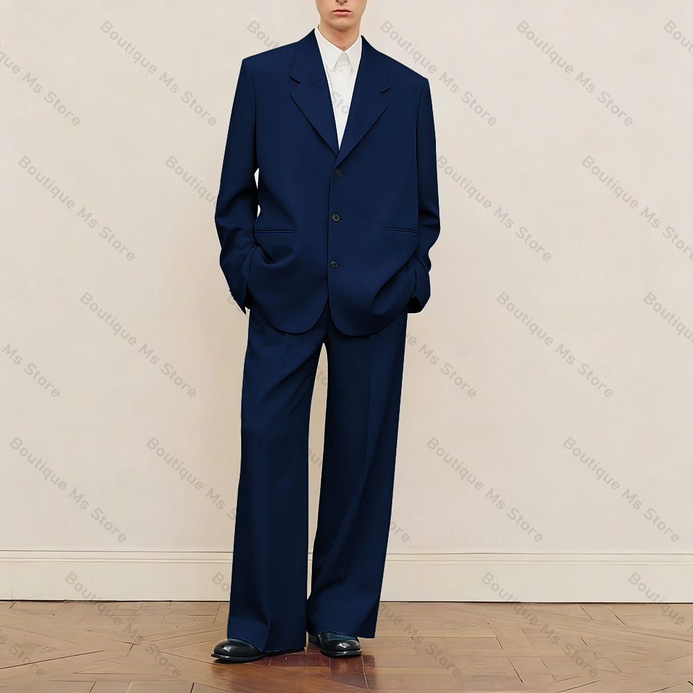 Men's Black Oversized Suit Set - đánh giá và giá Men Formal Wear Jacket