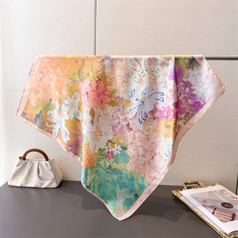 70*70cm Square Silk Scarf for  - đánh giá và giá Silk Tie Woven