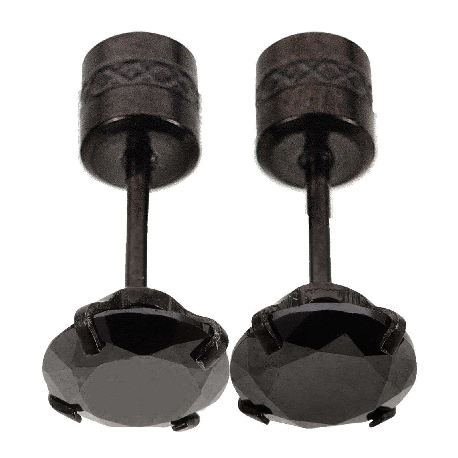 1Pair Titanium Steel Black Zir - đánh giá và giá Men'S Formal Wear Jewelry