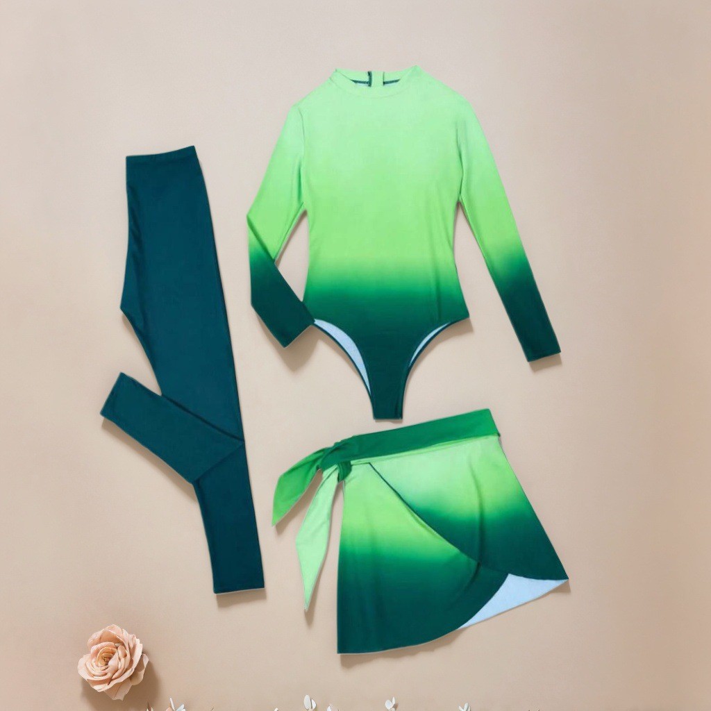 Blue Long Sleeve Swimsuit High - đánh giá và giá Slim Fit Suit Set