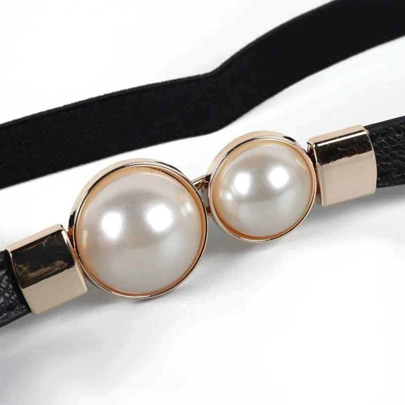 Women's Belt Creative Double P - đánh giá và giá Formal Belt Leather Thin