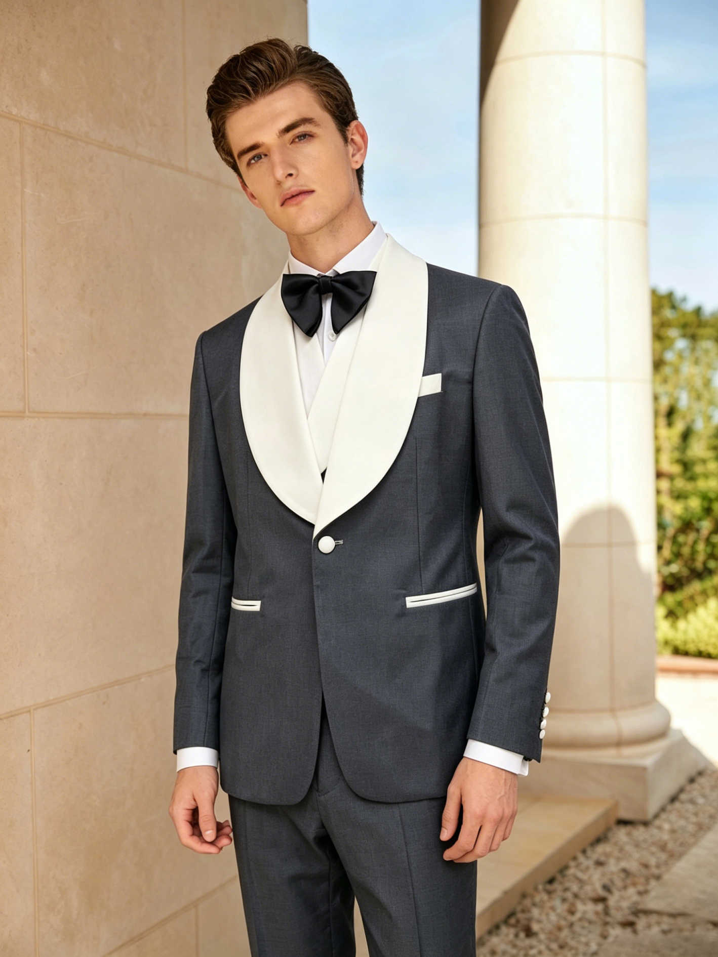 Handsome Tuxedos Men Suits Sha - đánh giá và giá Men'S Formal Wear For Engagement