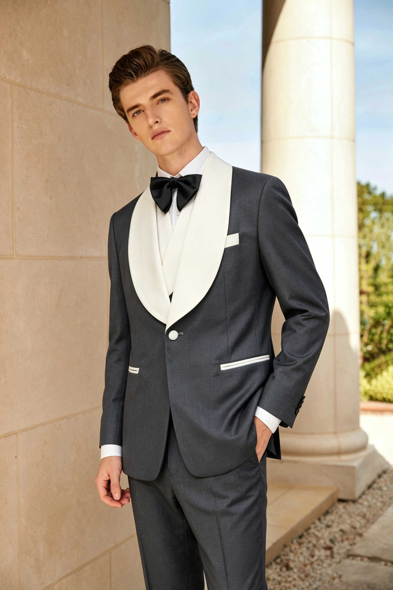 Handsome Tuxedos Men Suits Sha - đánh giá và giá Men'S Formal Wear For Engagement